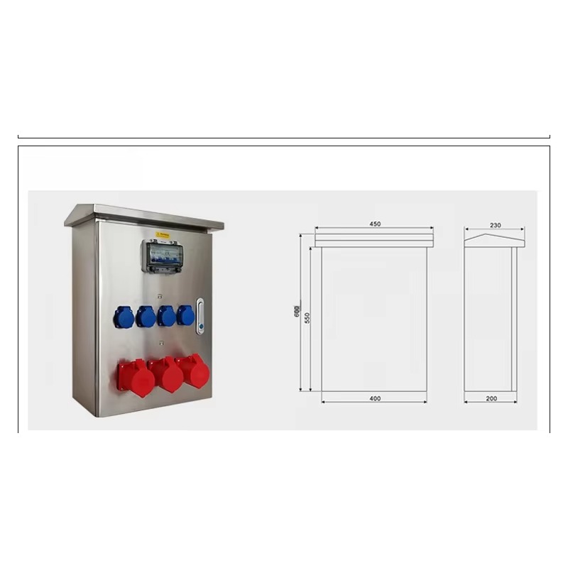 32A IP65 waterproof outdoor pl - Outdoor Power Distribution Board ulasan dan harga