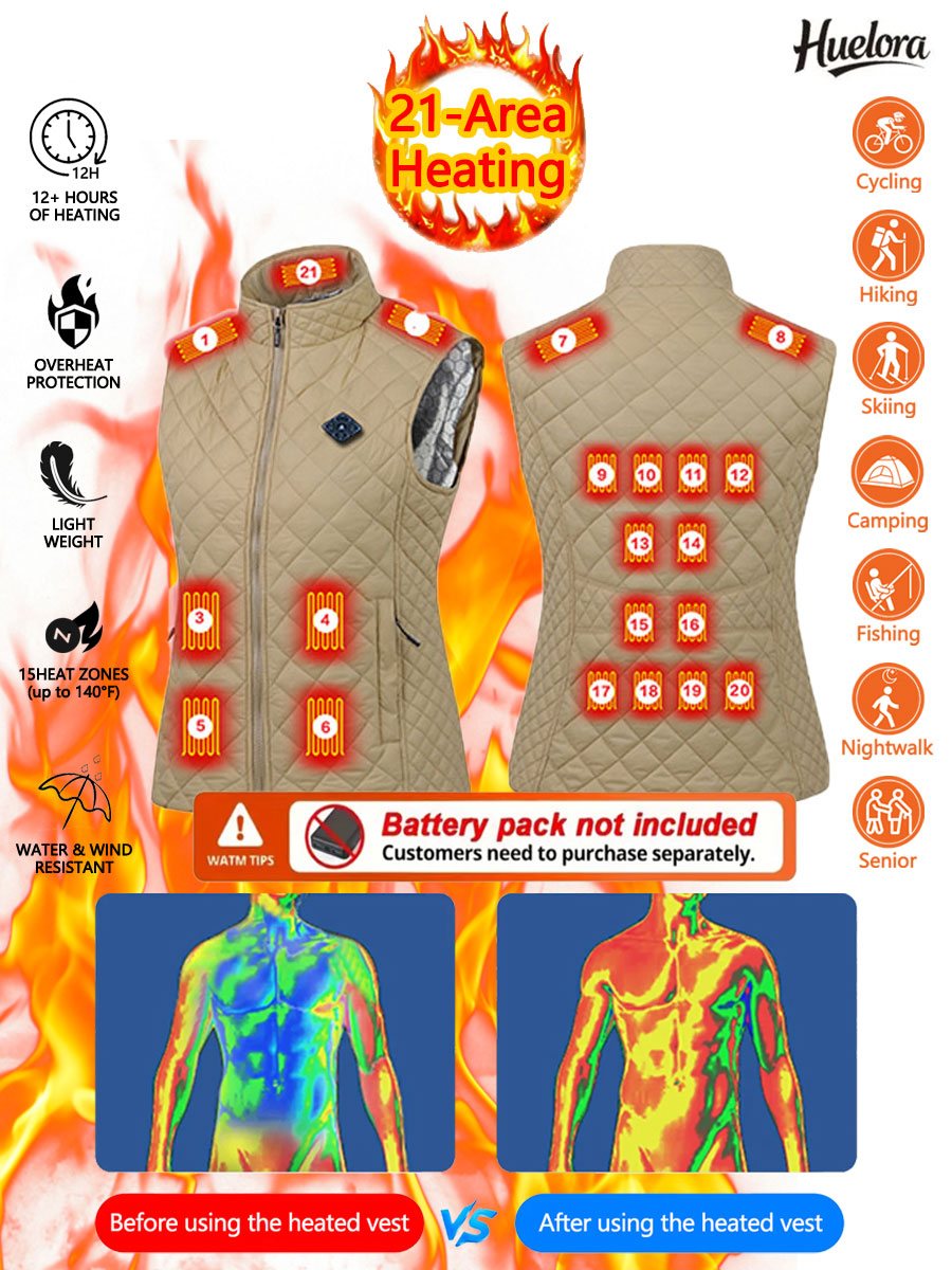 Huelora 21 Area Heating Vest W - Outdoor Power Equipment ulasan dan harga
