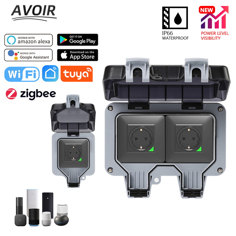 Avoir Tuya Zigbee Electrical O - Outdoor Zigbee Power Plug ulasan dan harga