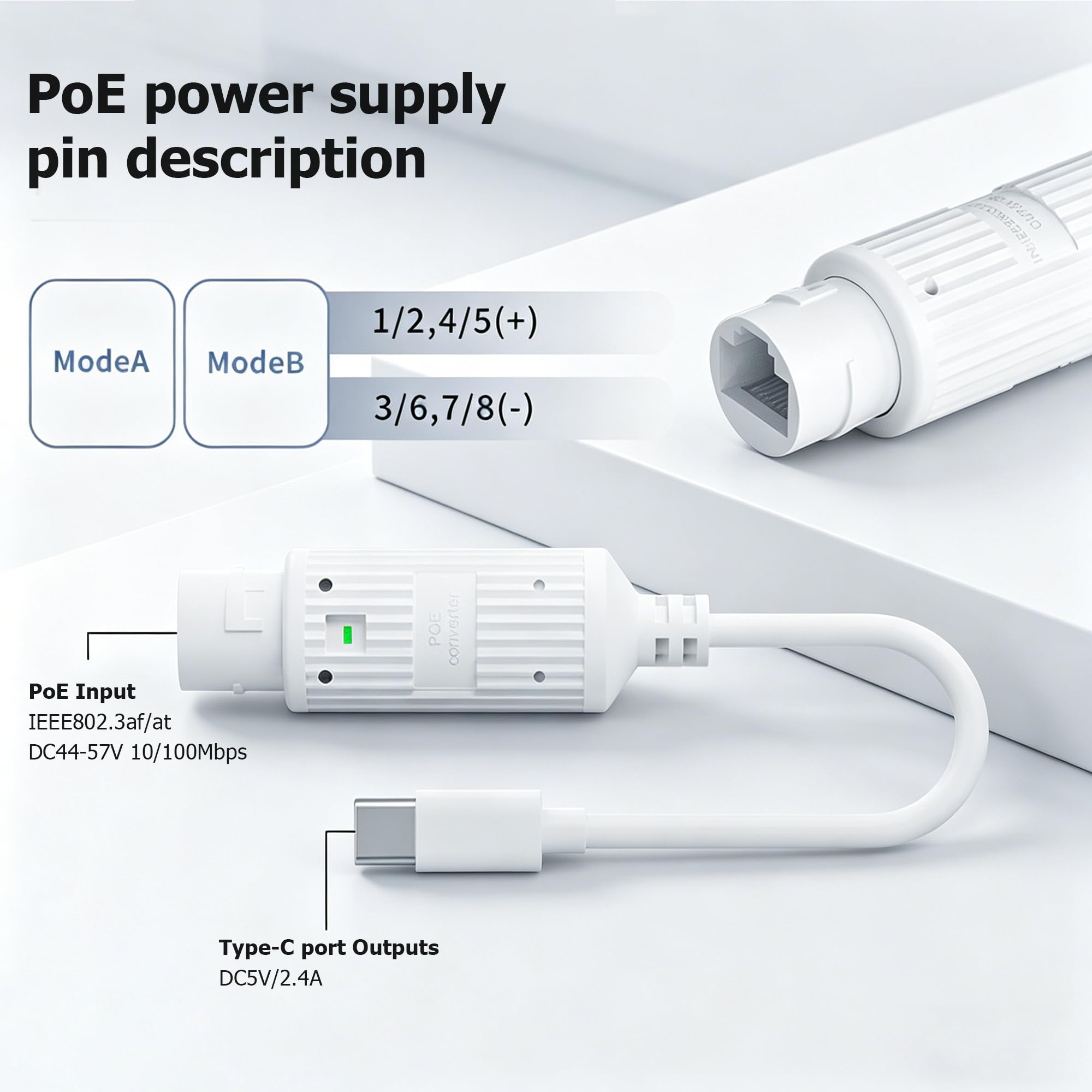 POE to USB-C Power Converter O - Outdoor Power Adapter ulasan dan harga