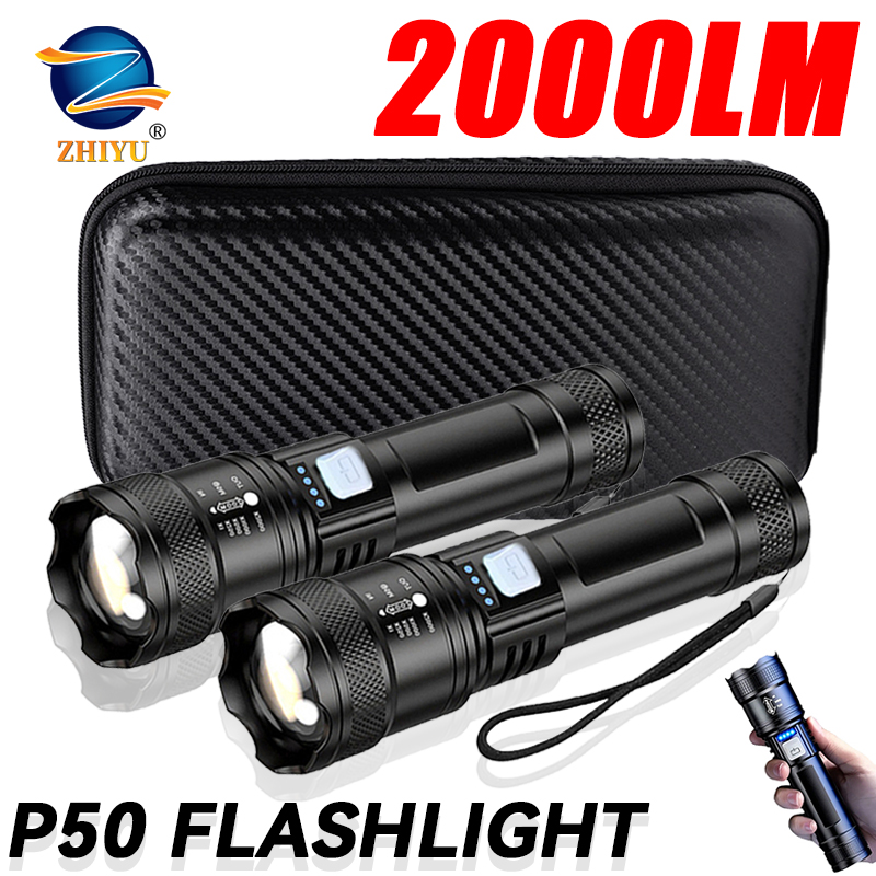 Tactical LED Flashlight 2000LM - Outdoor Power Equipment ulasan dan harga