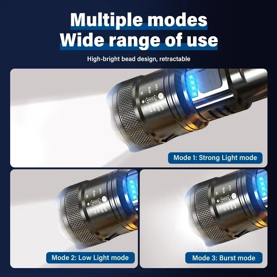 Tactical LED Flashlight 2000LM - Outdoor Power Equipment ulasan dan harga